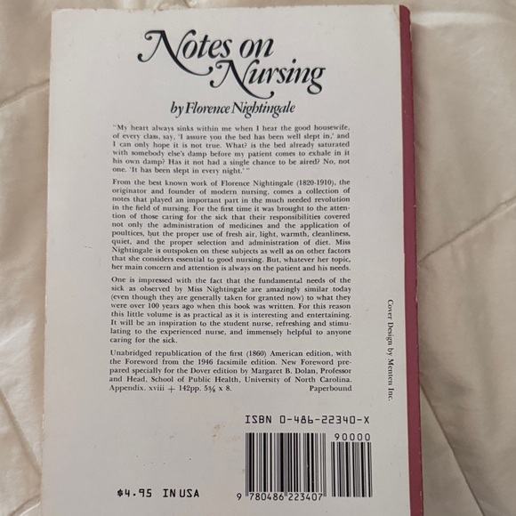 Notes on Nursing by Florence Nightingale — Pink Cover Edition - Picture 2 of 4